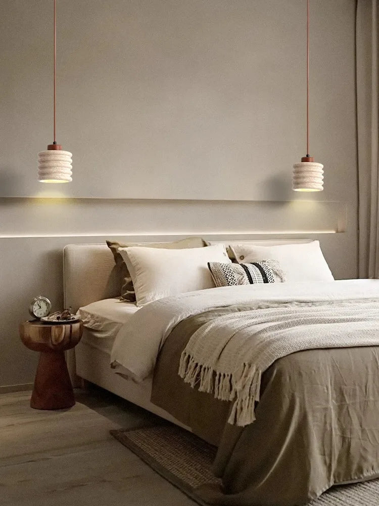 Yellow Cave Stone Led Pendant Lamp, Small Hanging Lighting