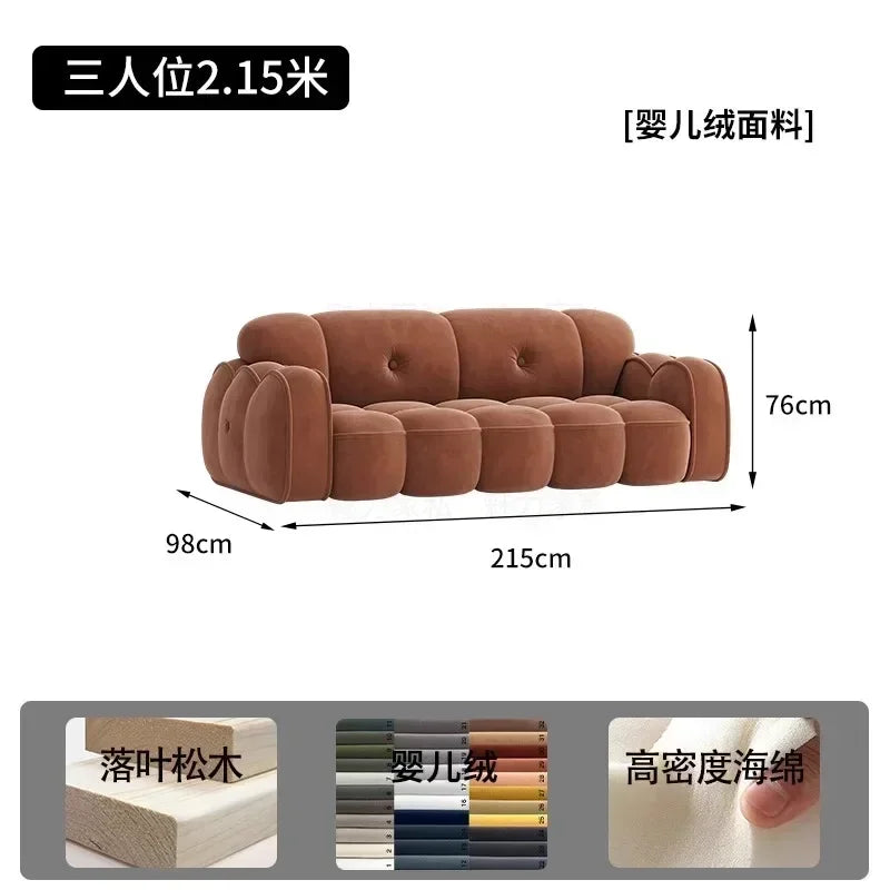 Brown Living Room, Small Apartment, Marshmallow Cloud Sofa