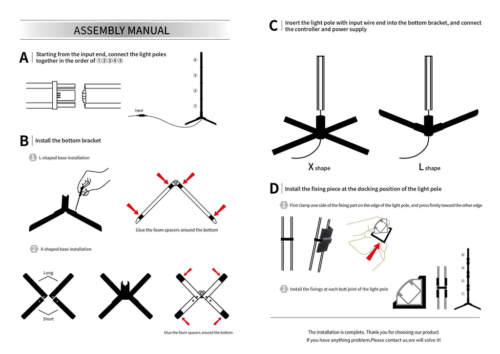 LED Room Decoration Stand Floor Light