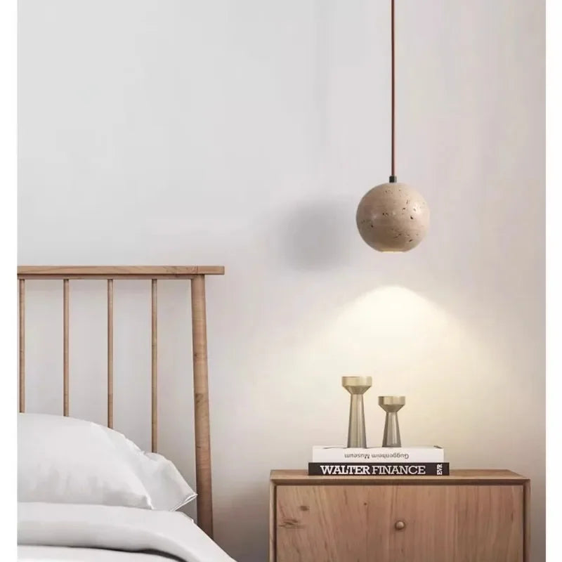 Stone Pendant LED Lamps, Bedroom, Bathroom, Dining Room