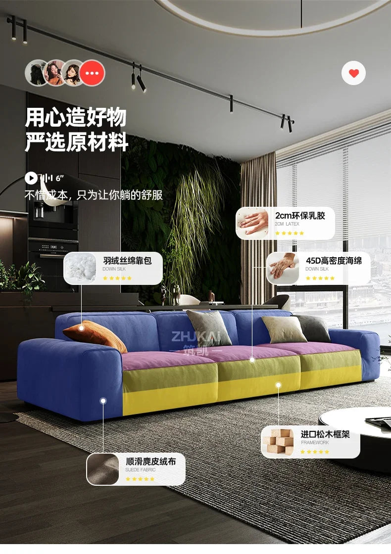 Fabric Corner Modular Living Room Sofas