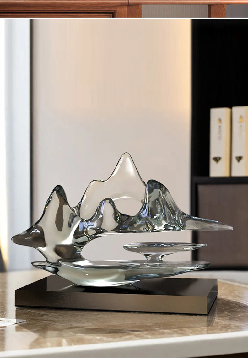 Transparent Resin Statue Decoration, Two Sizes