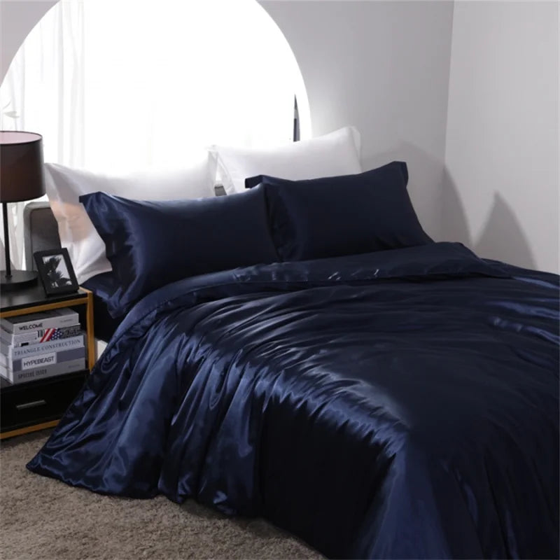 Satin Bedding Set, Duvet Cover, Sheets, Pillowcases