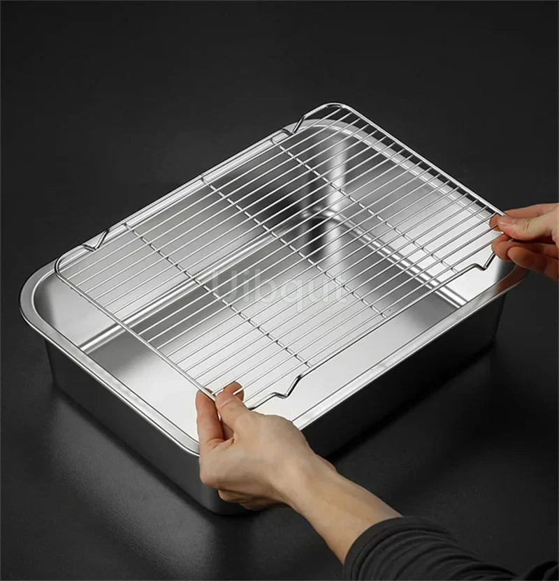 Stainless Steel Trays, Storage, Kitchen Containers, Lids