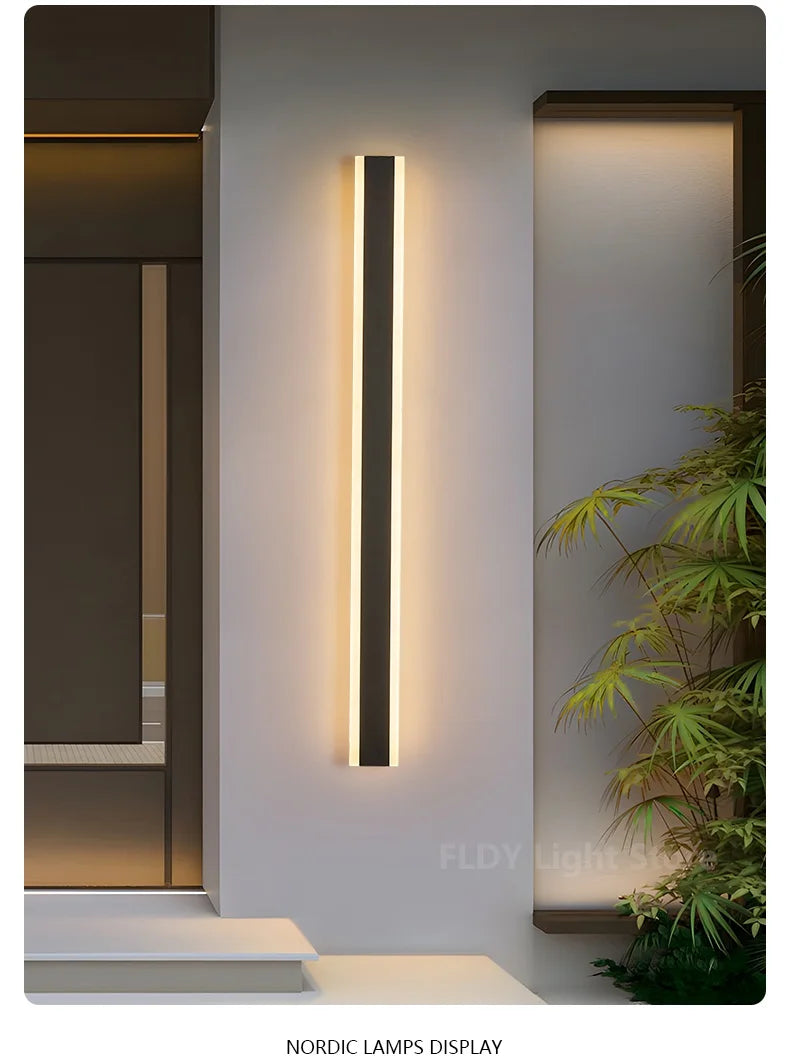 Long Strip Outdoor Waterproof Wall Garden Lights