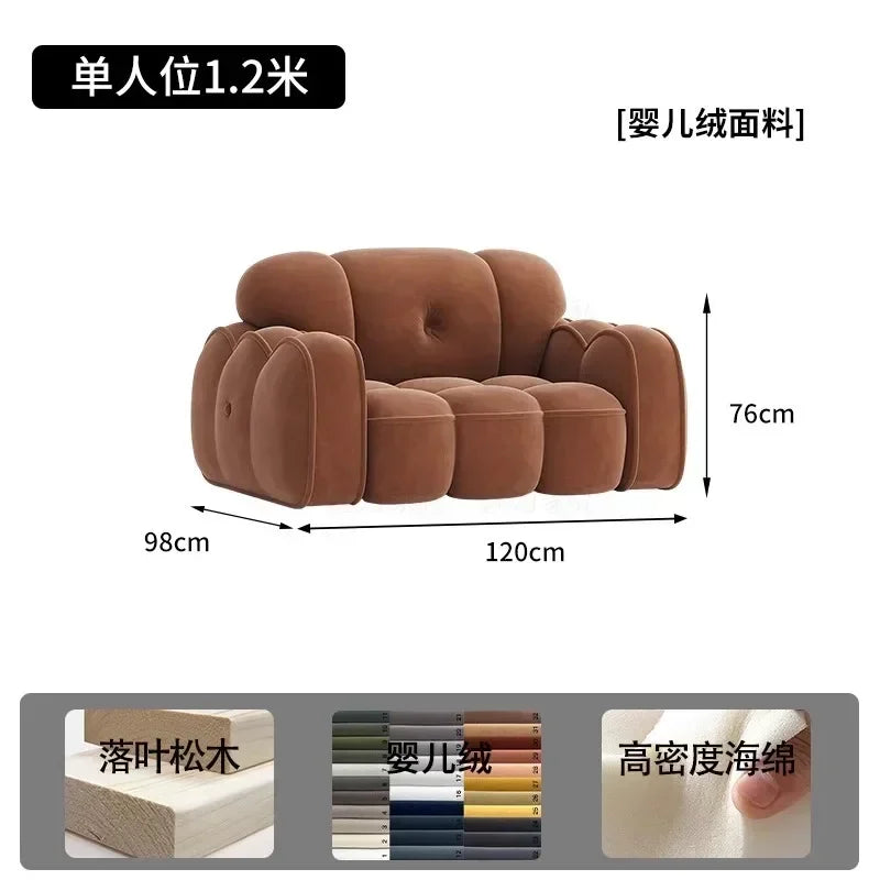 Brown Living Room, Small Apartment, Marshmallow Cloud Sofa