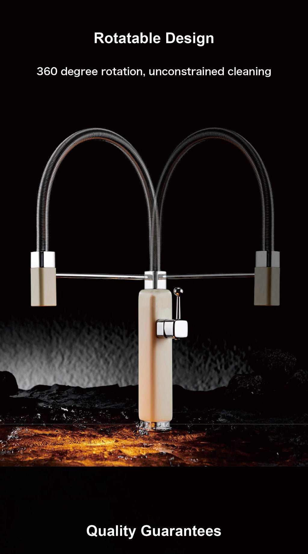 kitchen faucet with single handle, pull-out Spray