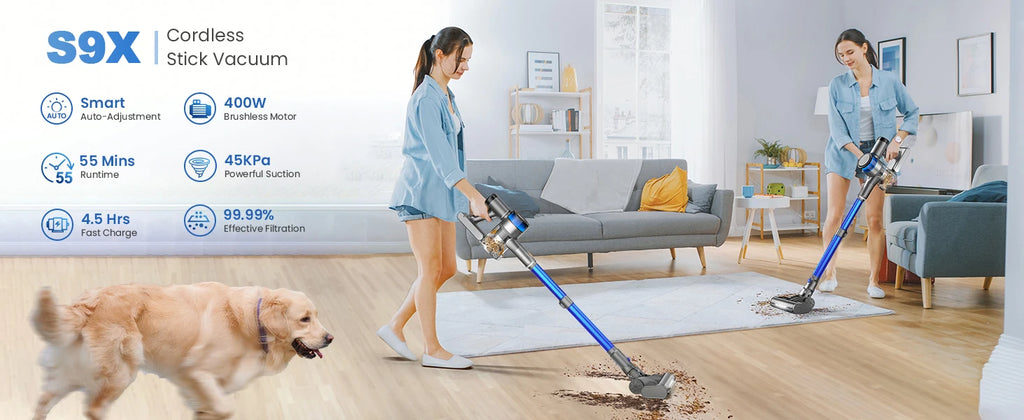 Cordless 45Kpa Stick Vacuum with LED Display