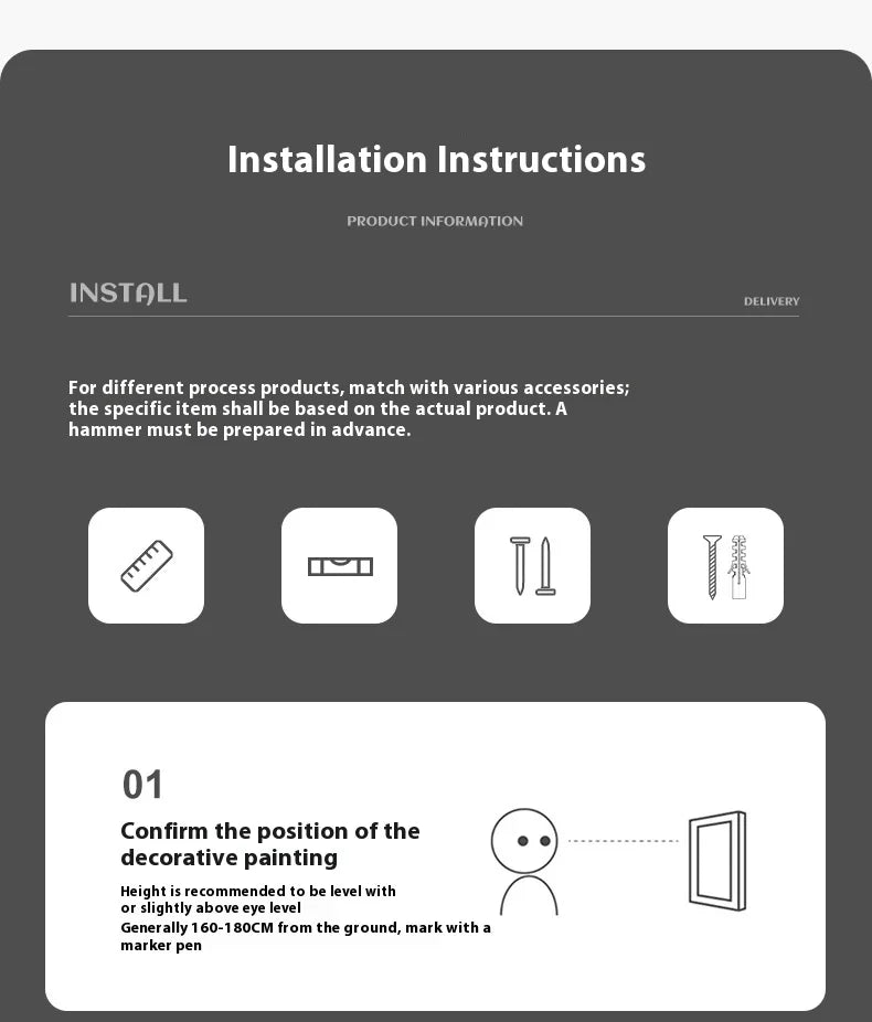 Abstract Line, Led Light, Hanging Mural Wall Lamp
