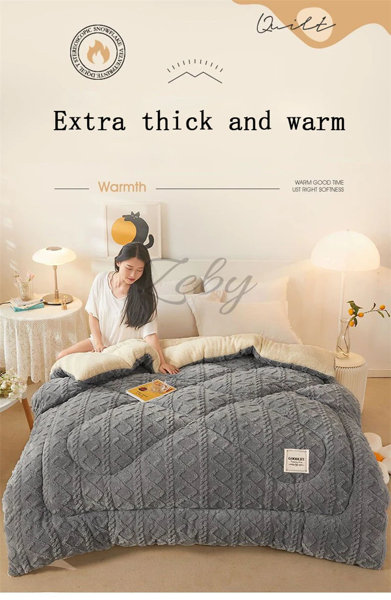 Warm Blanket, Artificial Lambswool Cashmere, Various Colors