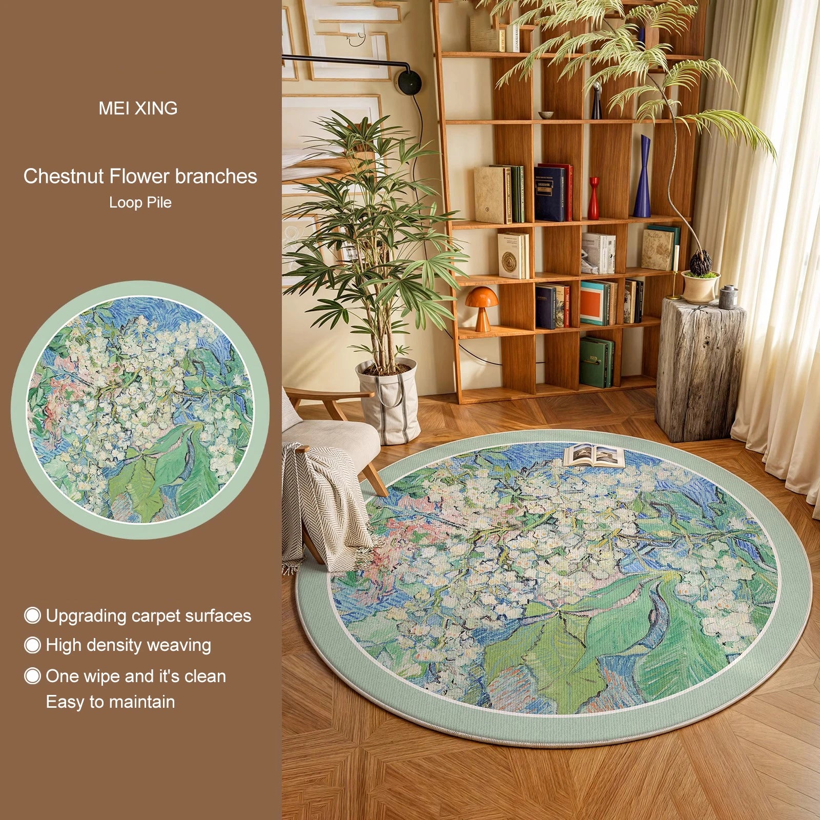 Round, Soft, Anti-slip Carpets