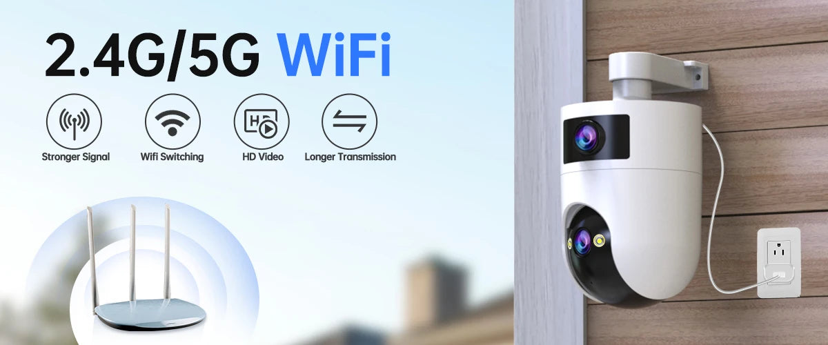 Home Security Camera, Auto Tracking, Audio