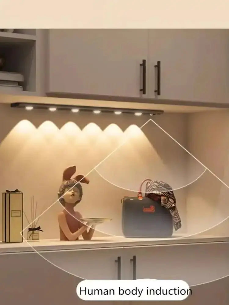 Motion Sensor Light LED Sensor Lamp Wireless Ultra Thin USB LED For Kitchen Cabinet Bedroom Wardrobe Indoor Lighting Night Light