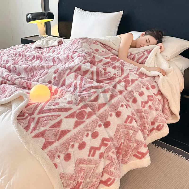 Fleece Blanket, Artificial Wool, Various Colors, Sizes