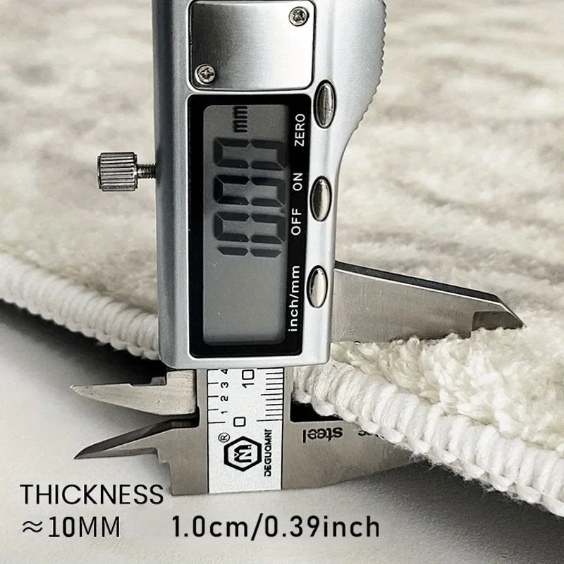 Cream, Non-Slip, Soft Floor Mats