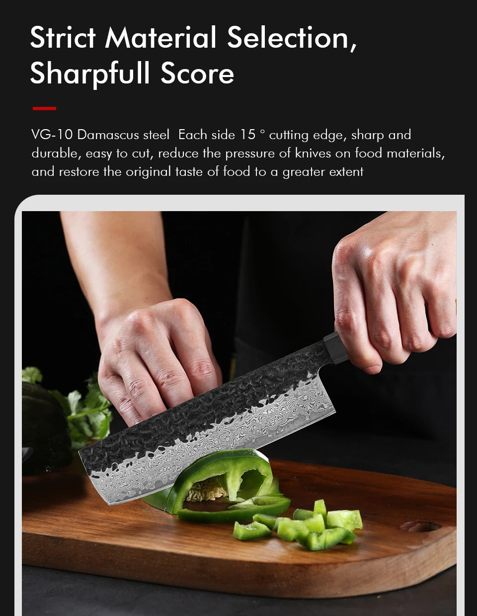 7 " Nakiri Knife 67 Layer Damascus Steel