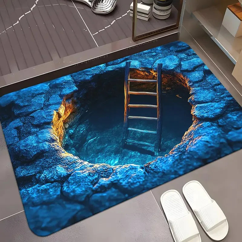 Front Door Mat 3D Optical Illusion Rugs