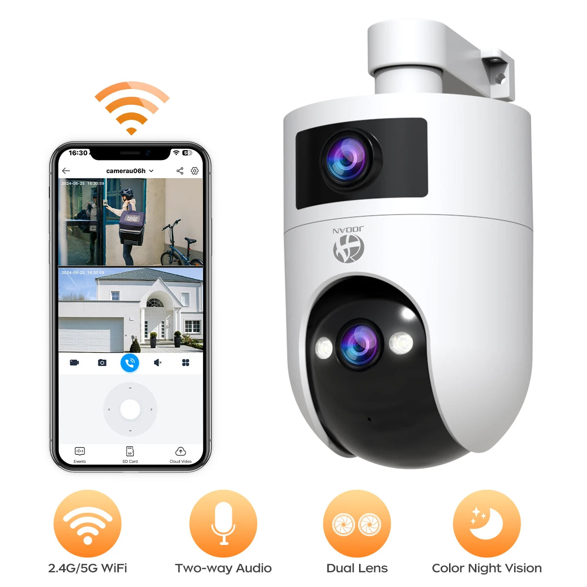 Home Security Camera, Auto Tracking, Audio