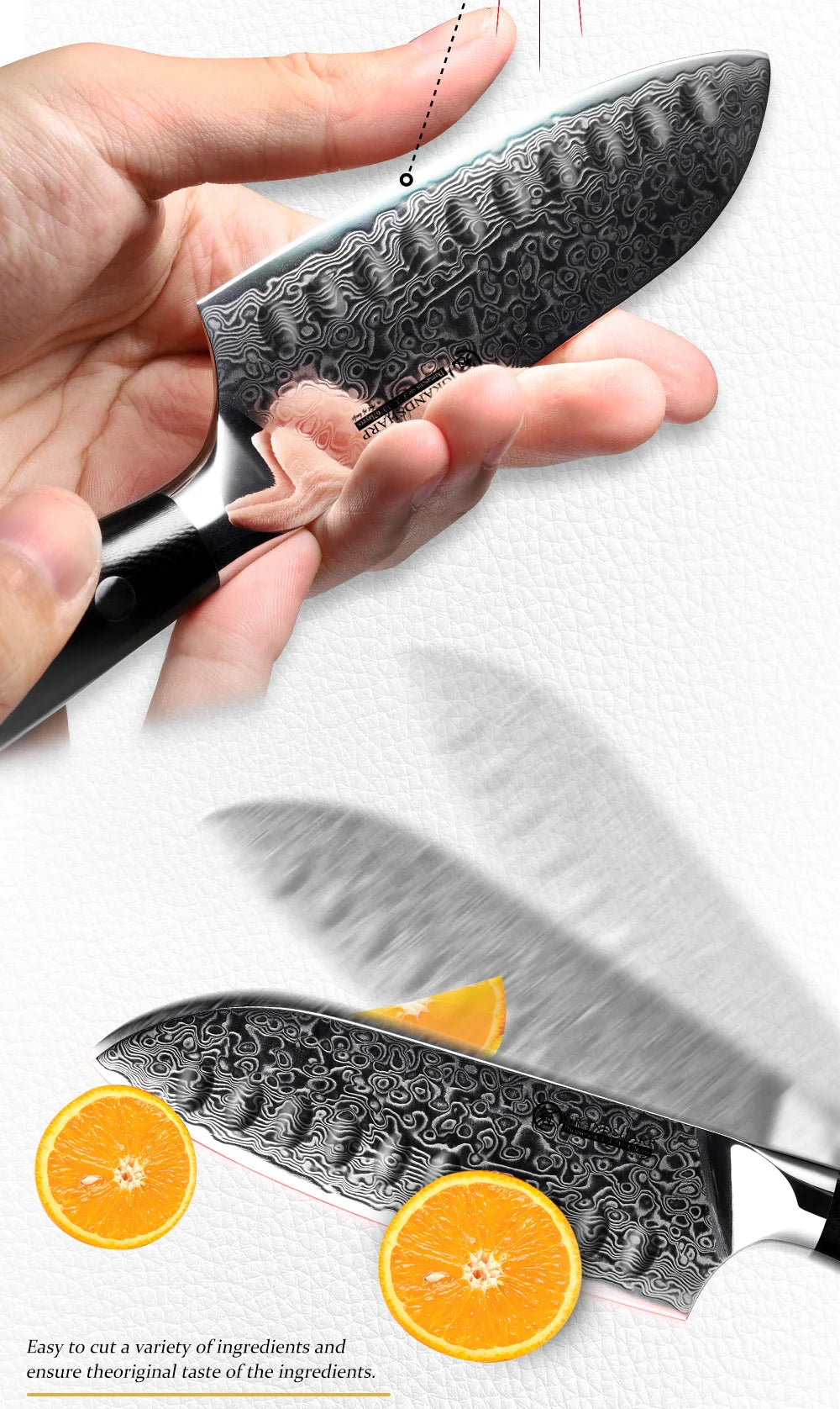 5 Inch Japanese Damascus Steel Kitchen Knife