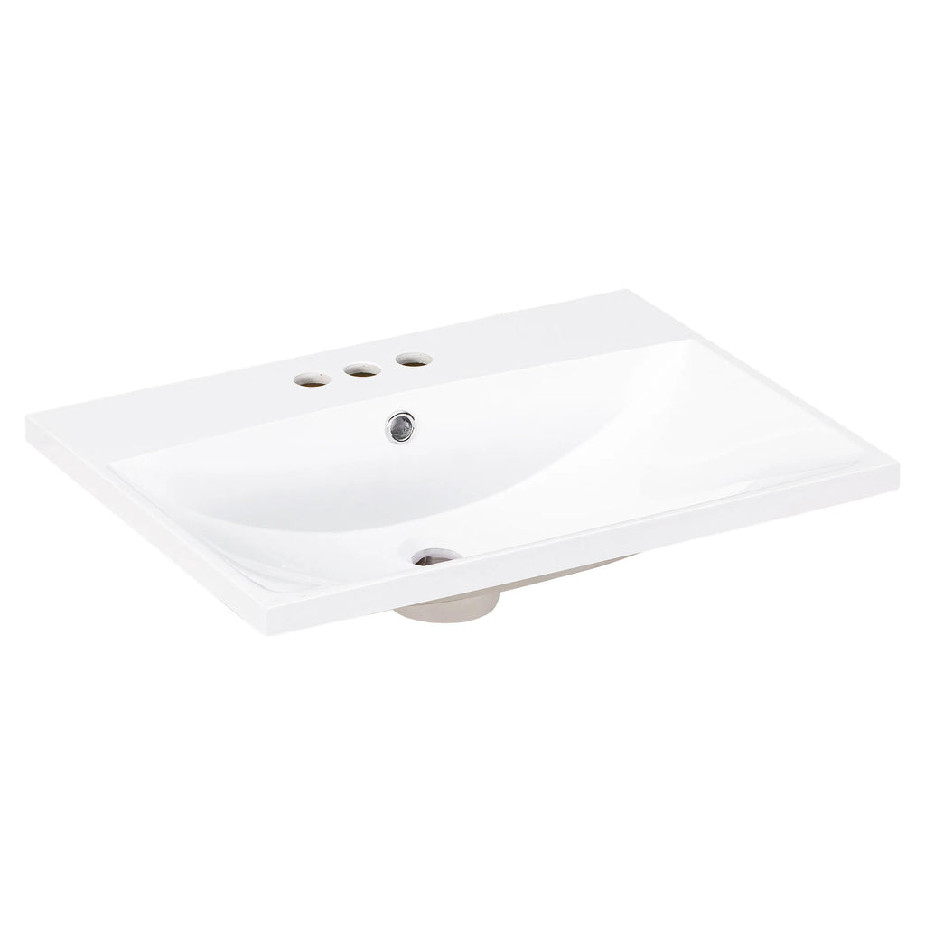 24-Inch Single Basin 



24" Single Basin Vanity Resin Top Only, 3 Faucet Hole