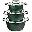 Granitestone Nonstick Pots and Pans Set, Nonstick, 5qt 3qt 1qt