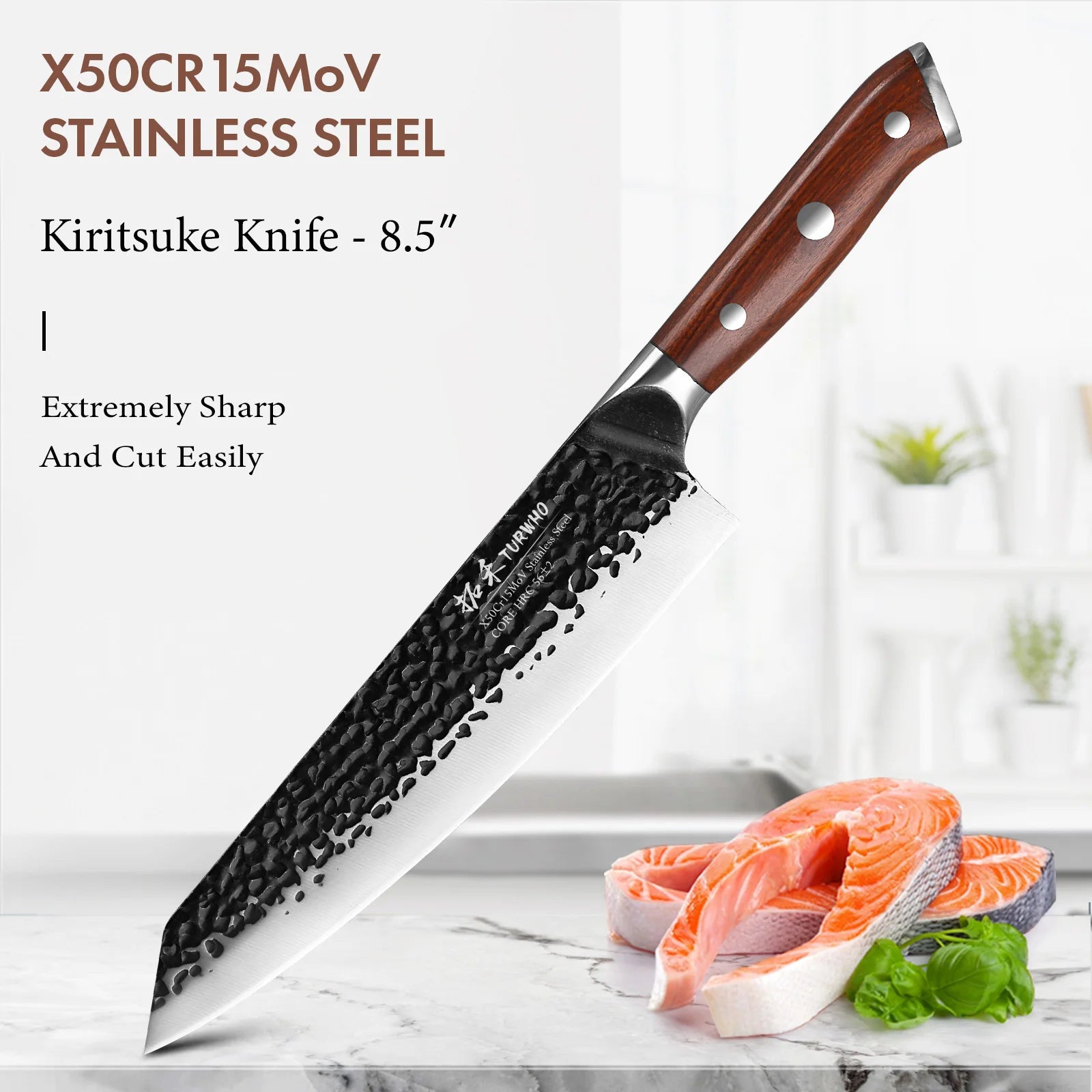 Japanese Hand Forged Stainless Steel Kitchen Knives