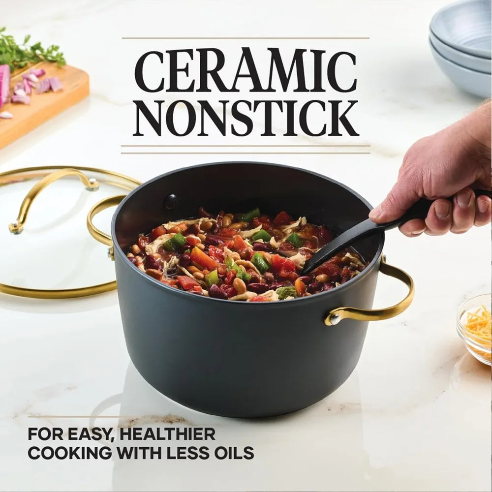 Farberware Forged Nonstick Cookware Set with Lids