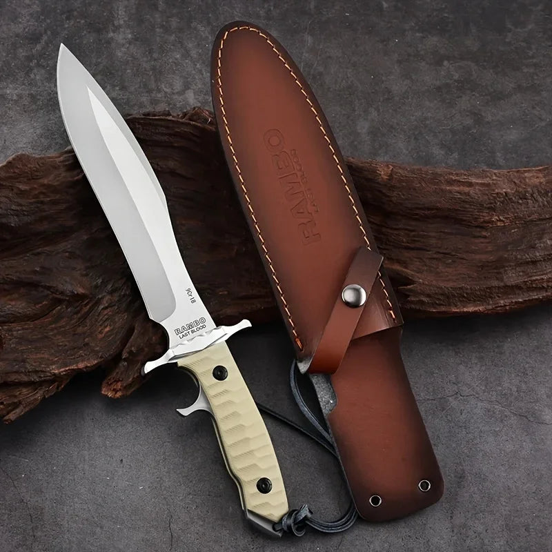 Outdoor tactical knife with knife sheath
