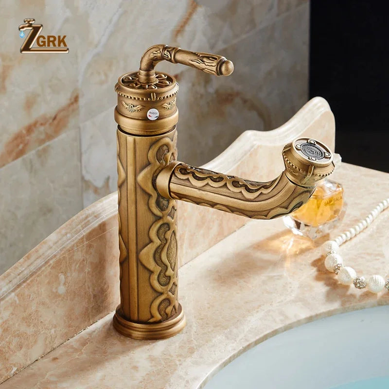 Basin Faucets Solid Brass Bathroom Faucet Single Handle