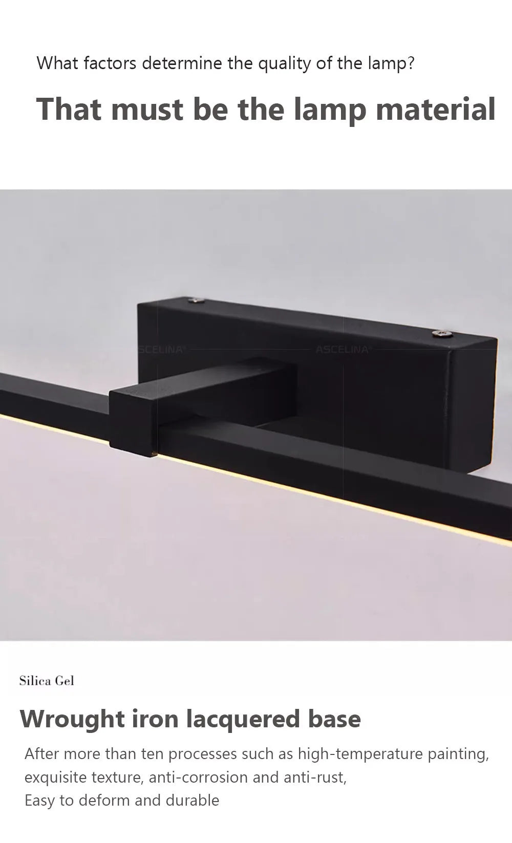 LED, 40/80/100cm Long Strip Light, Black, White
