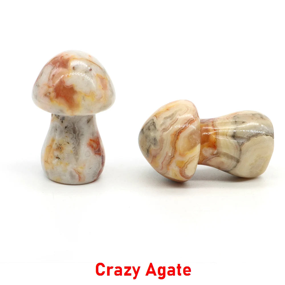 1.5" Crystal Mushroom Mineral Healing Home Decoration