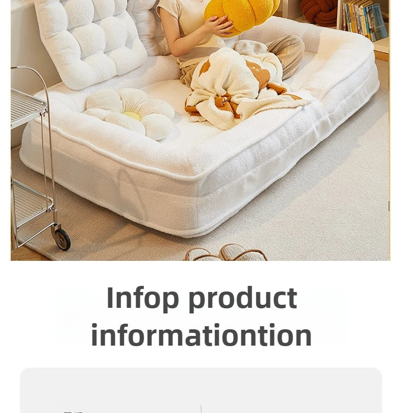 reclining and sleeping single bedroom small sofa