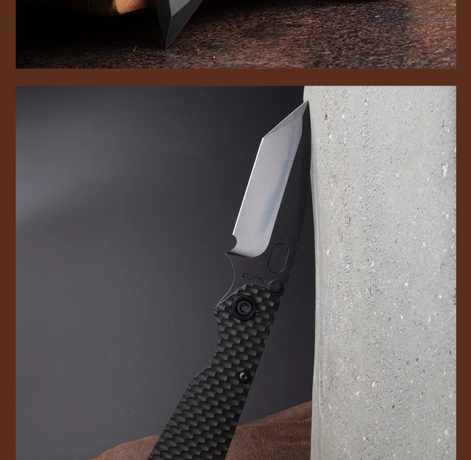 Titanium Handle, Folding Pocket Knife