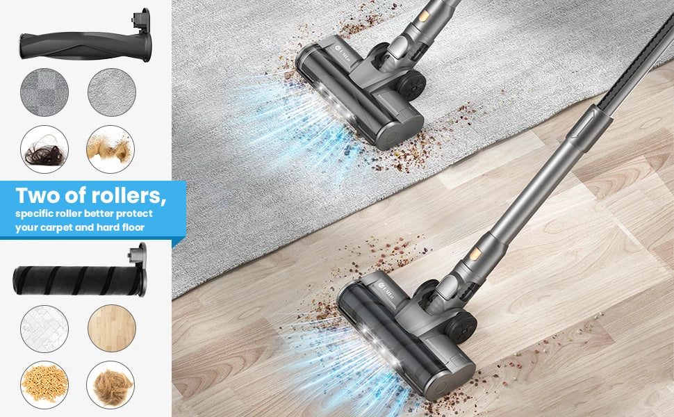 400W Stick Cordless Vacuum Cleaner for Hardwood Floor