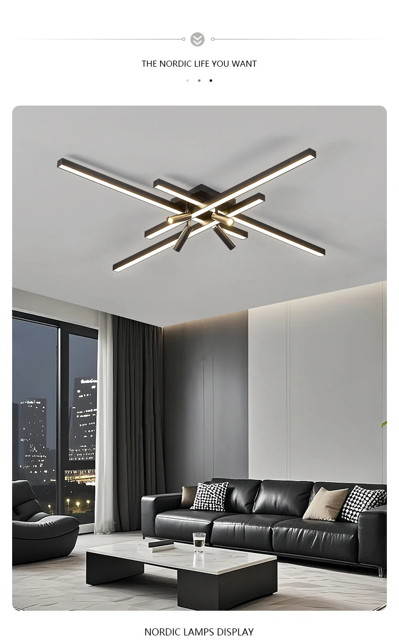 Ceiling Lights Long Line lamps, w/wo Remote