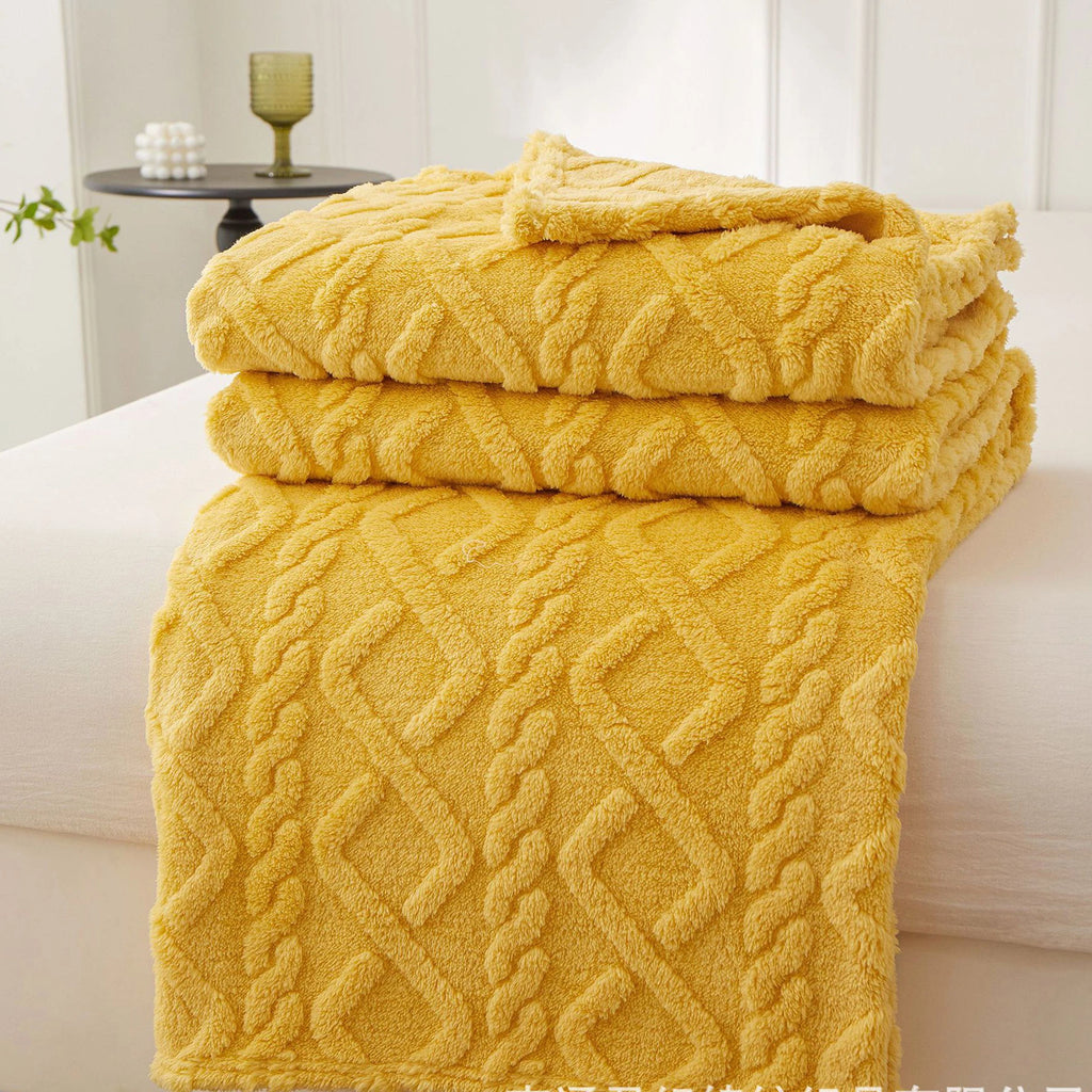 Sherpa Textile Fleece Blanket, Various Colors, Sizes