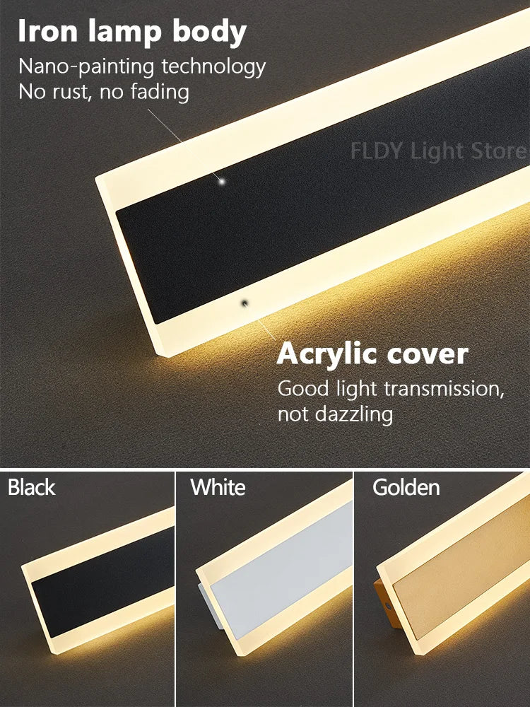 Long Strip Outdoor Waterproof Wall Garden Lights