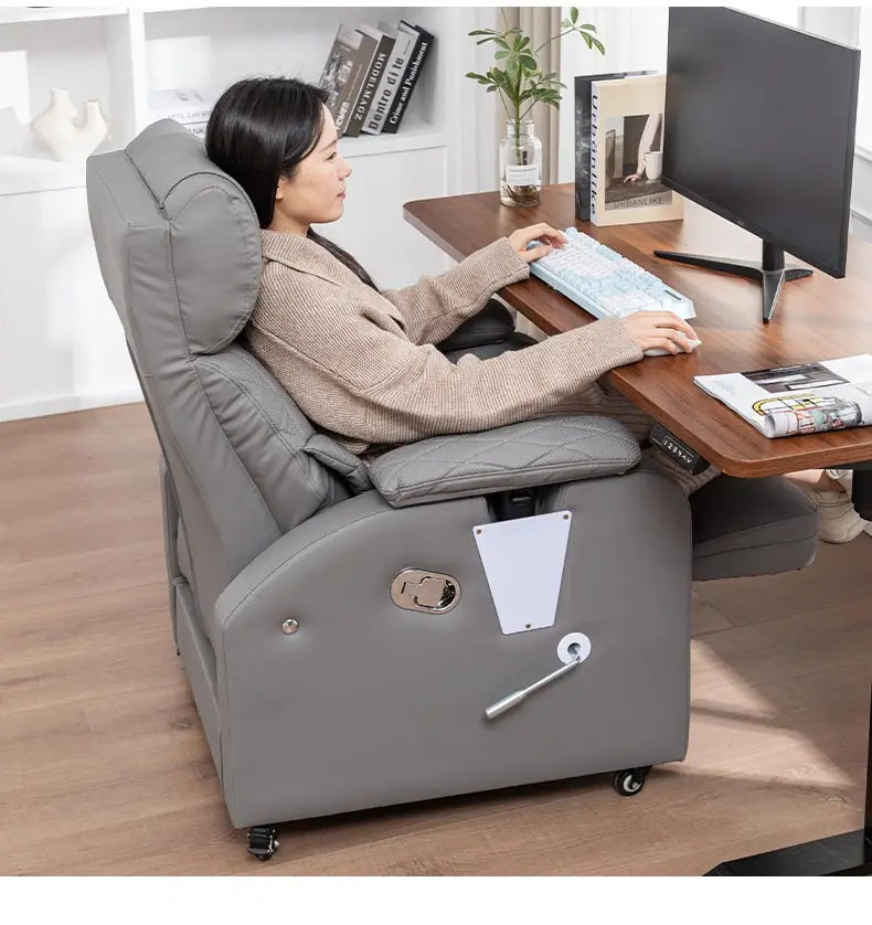 Leather Sofa Lounge Armchair Living Room Recliner