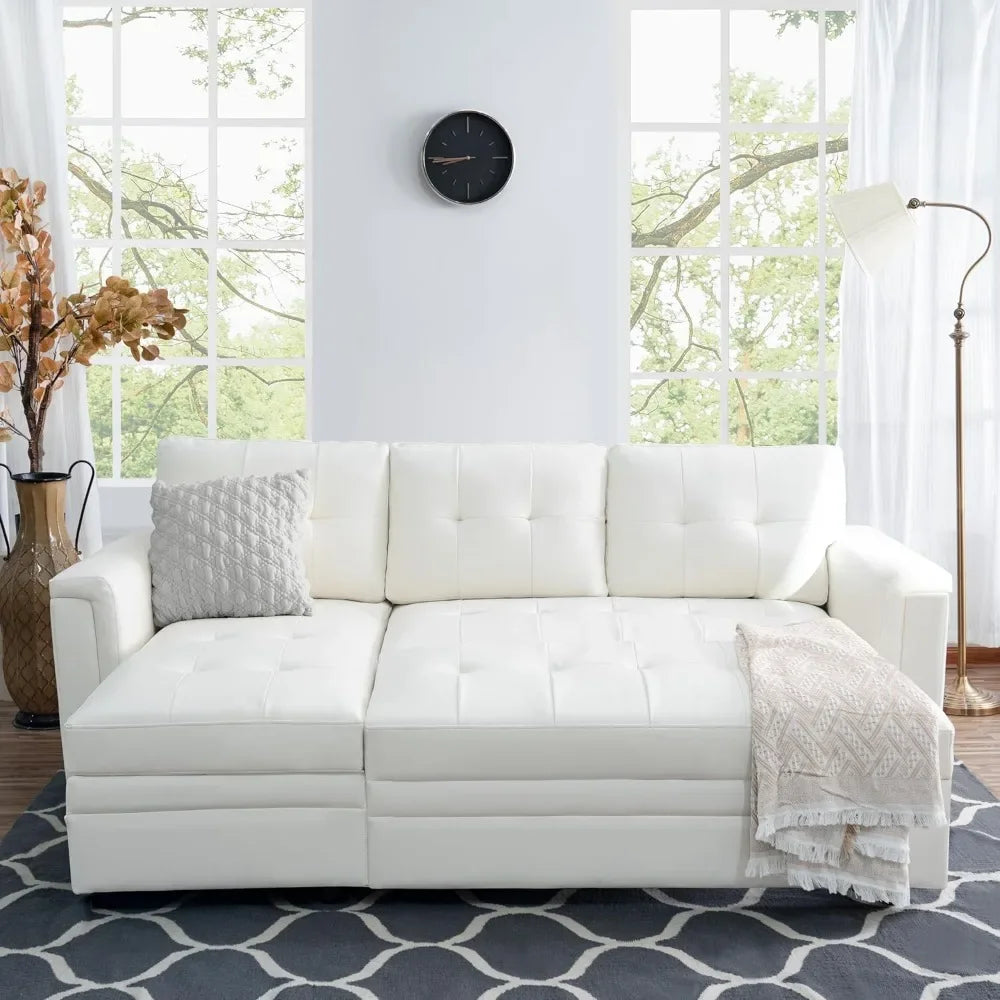 Living Room Sofas White, Ample, Sturdy Construction