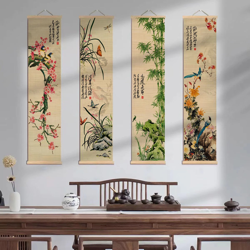 Bamboo Curtain Decoration, Various Patterns, Sizes