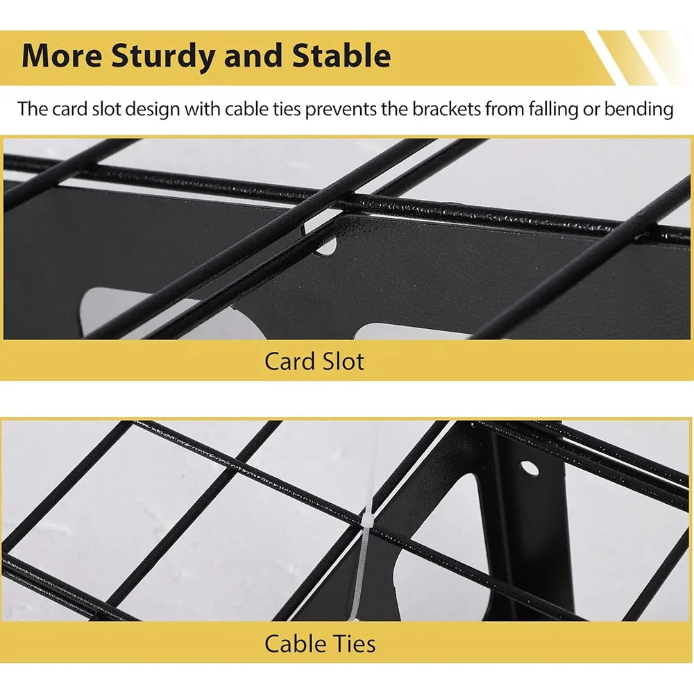 Garage Wall Shelving 2 Pcs 12x72 inch Wall Mounted