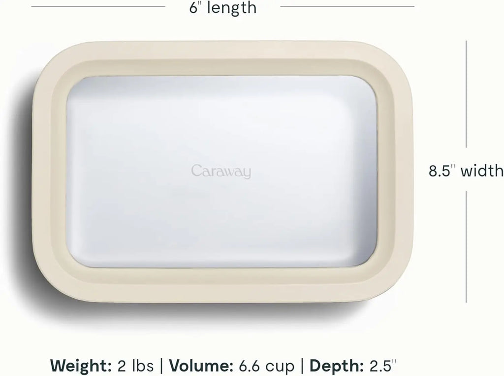 Glass Storage, Lunch Box w/Lids, 6.6 Cup, 2Pc.