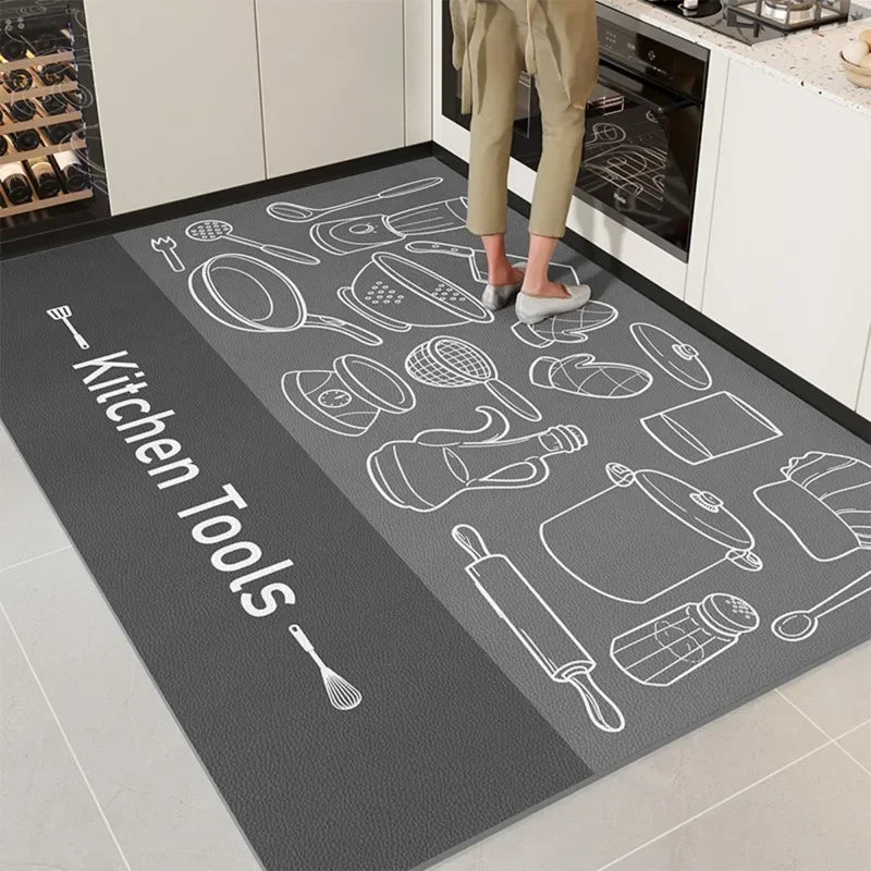 Waterproof, Oil-proof, Non-slip Floor Mats, Area Rugs