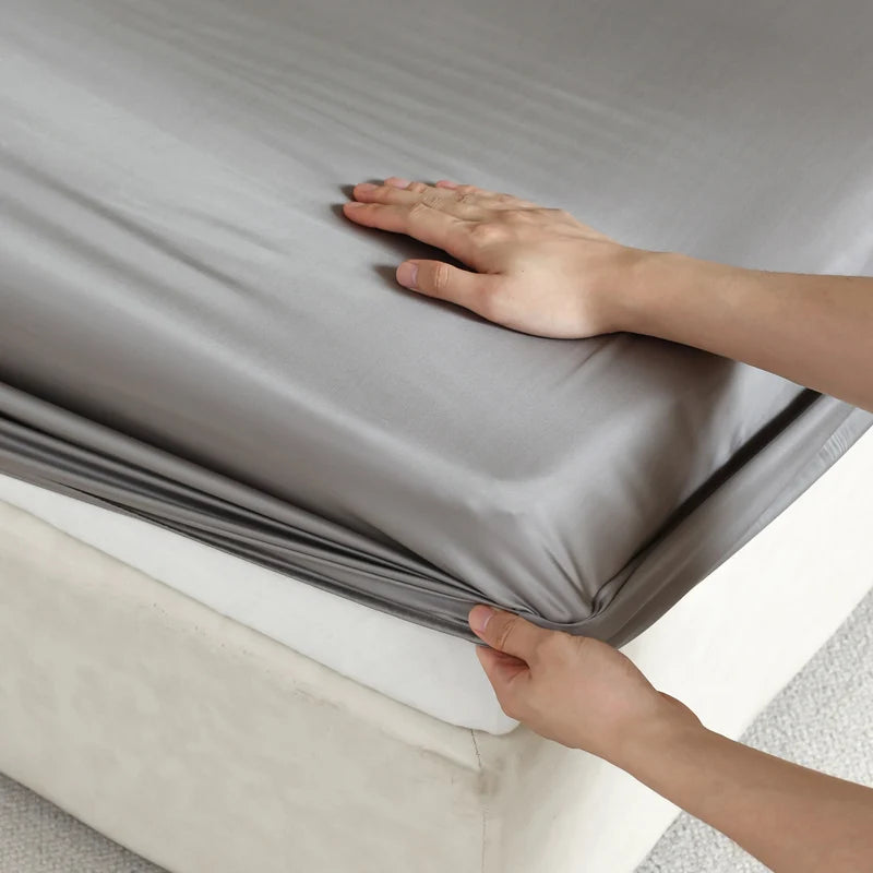 Mulberry Silk Fitted Sheet, Non-Slip Bed Cover