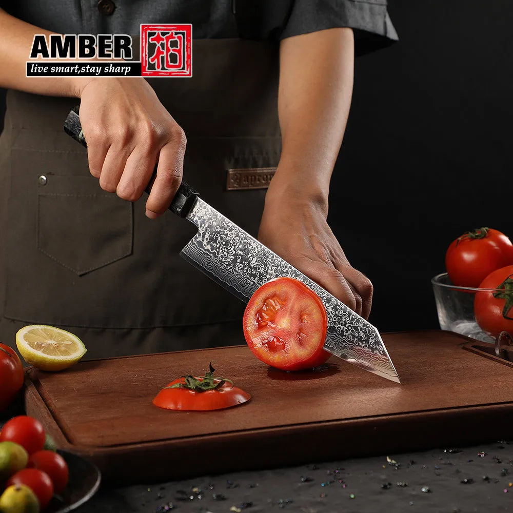 67-layer Damascus steel 8" Kiritsuke Kitchen knife