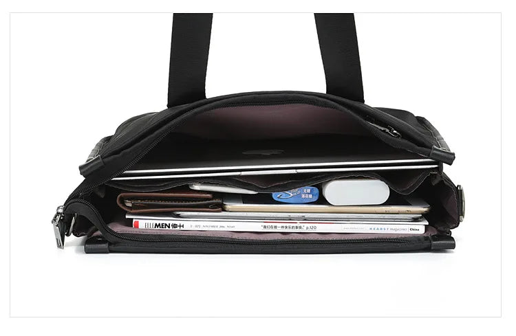 Business Briefcase Polyester Laptop Crossbody Bag