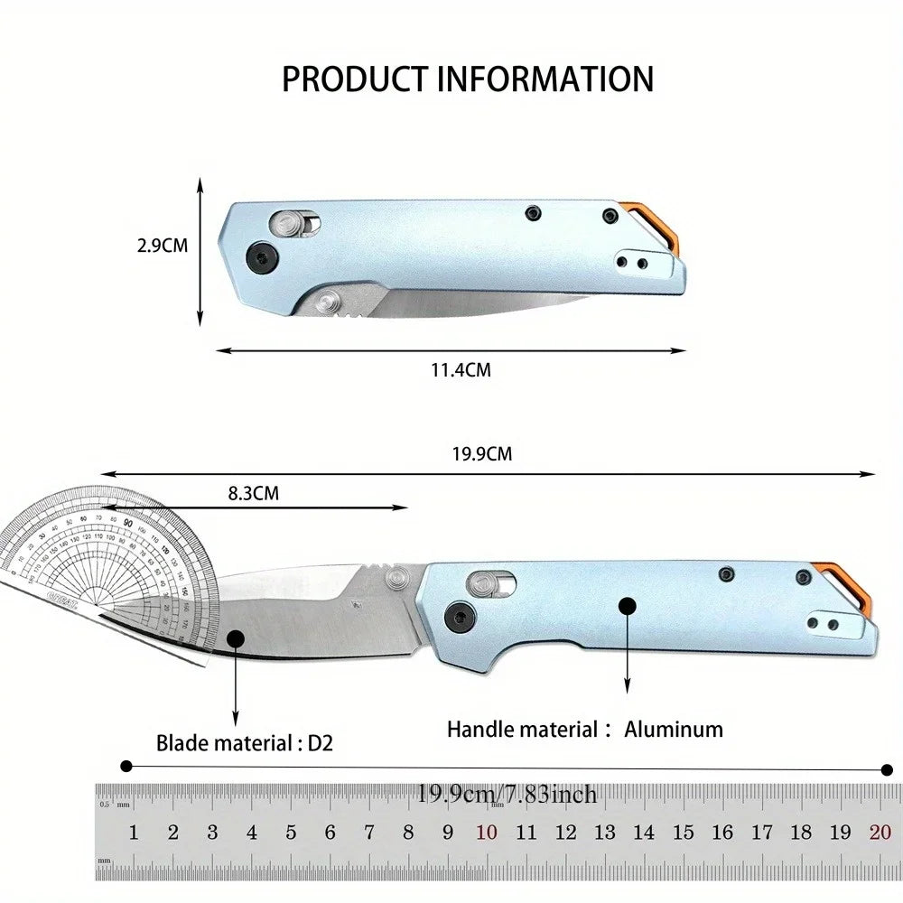 Folding Small Pocket Knife, Aluminum Handle