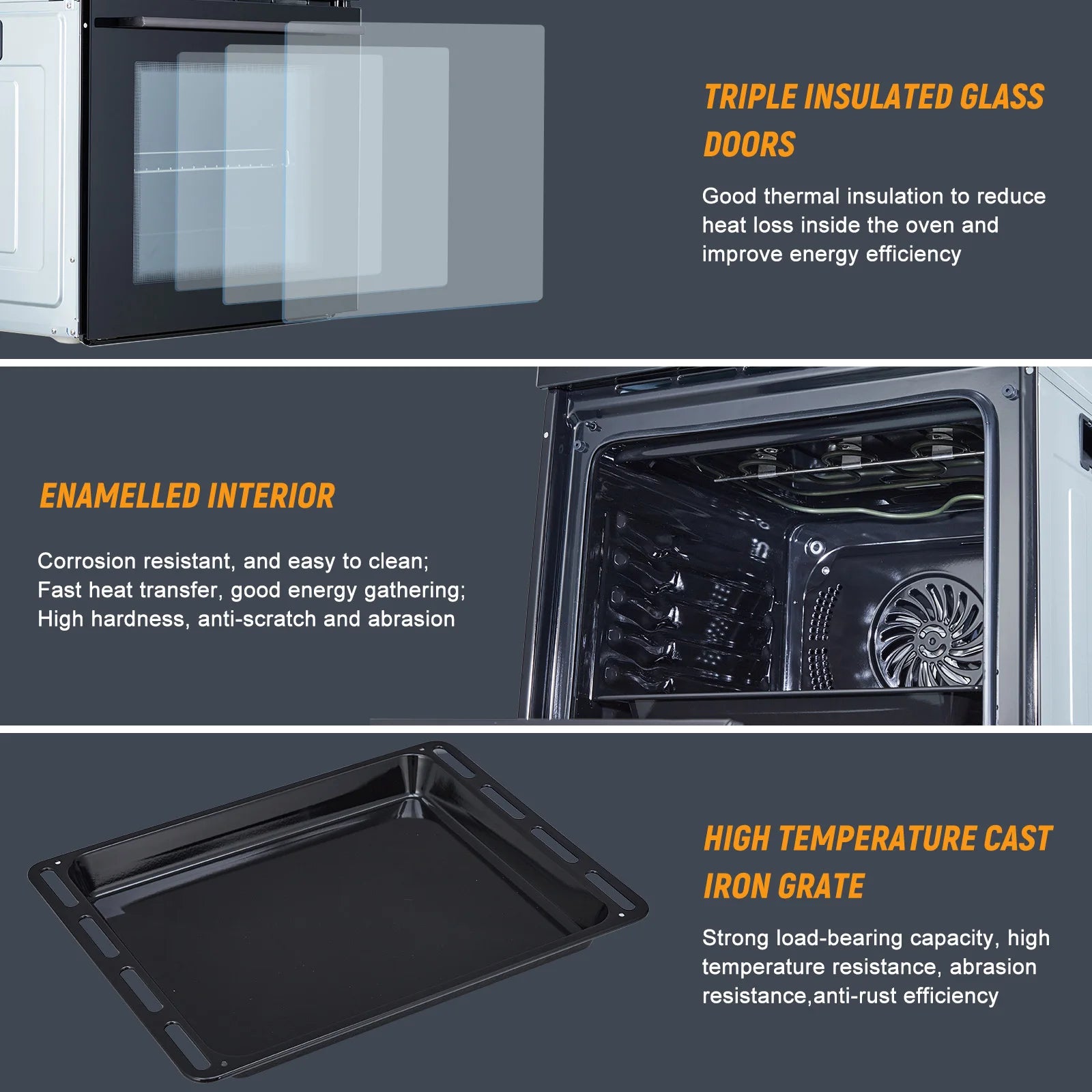 Electric Wall Oven, Steam, Grill, Air Frying