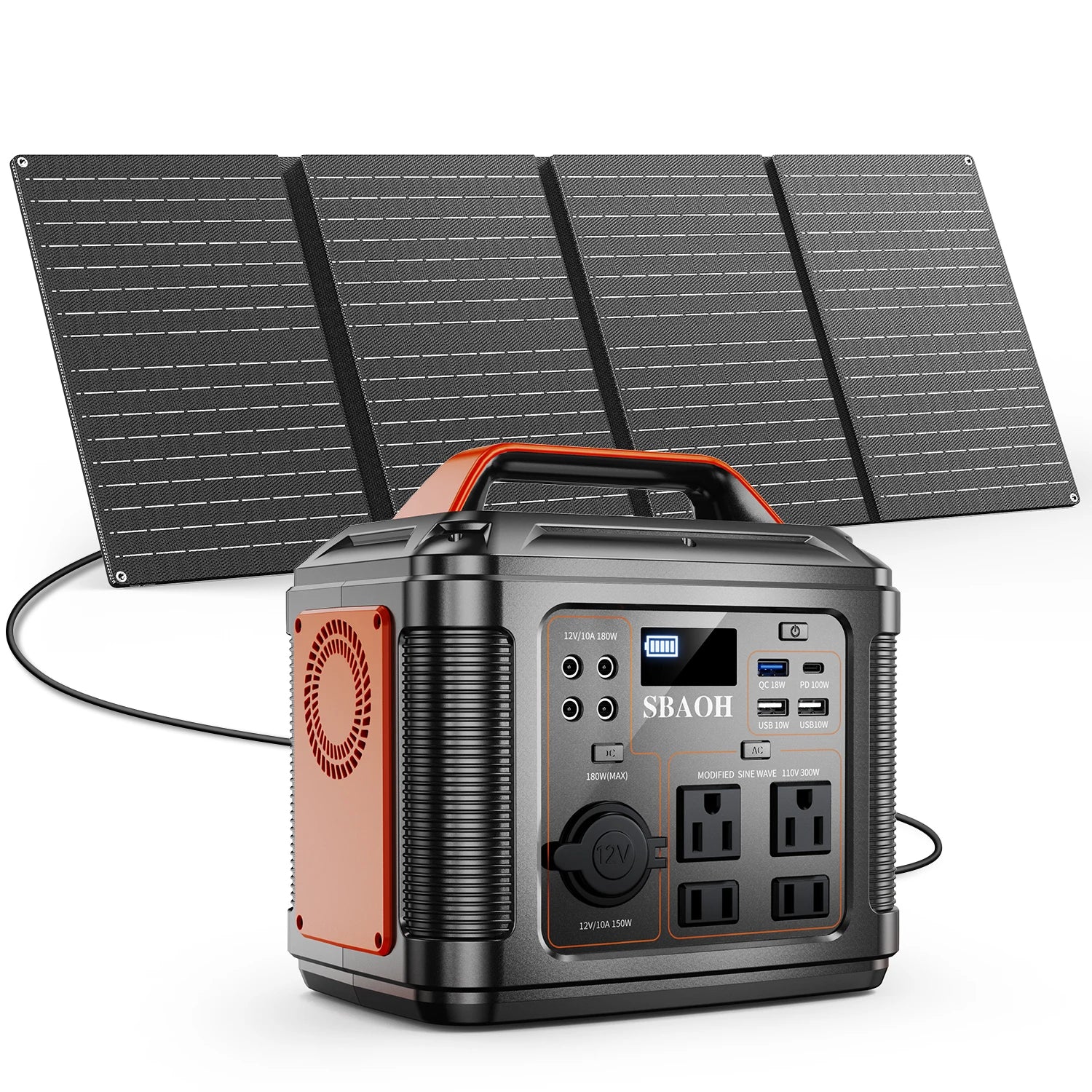300W Camping Solar Generator, Solar Panel