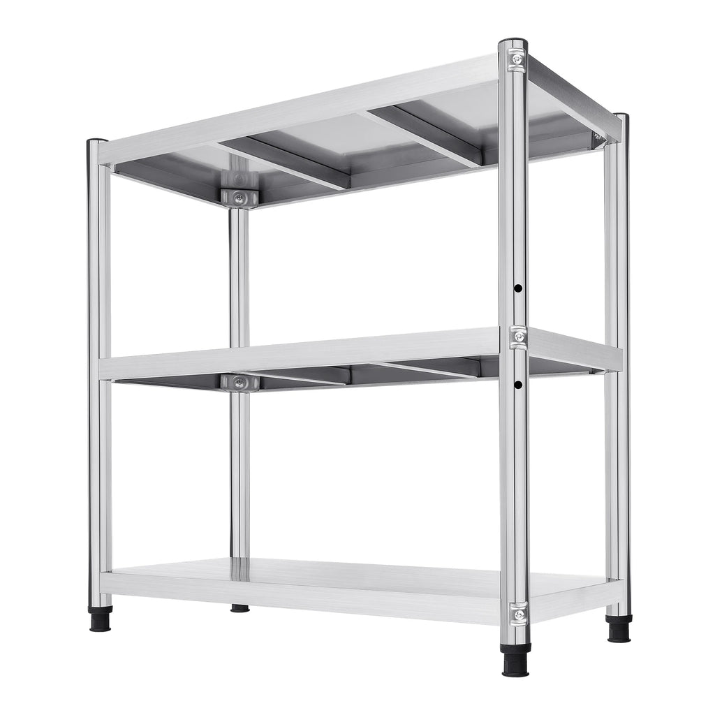 Stainless Steel Storage Rack,3-Tier Multi-functional Shelf